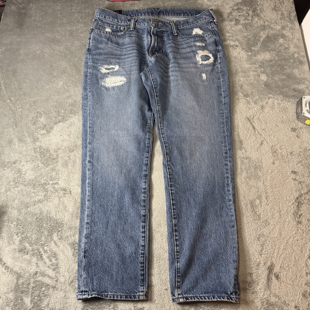 Abercrombie Fitch Jeans Men 32x30‎ Langdon Skinny Light Wash Denim Stretch